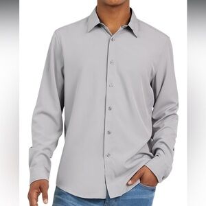 NWT DKNY Men's Long Sleeve Button Down Shirt - Mens Casual Button Up Shirt